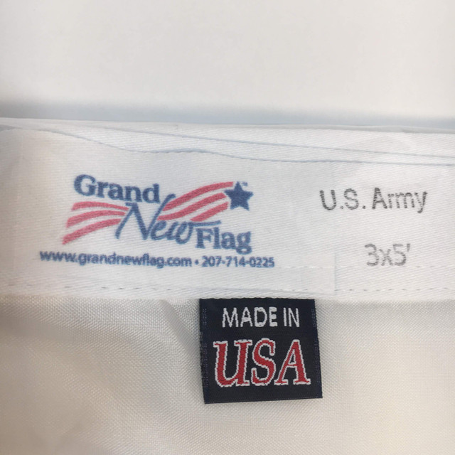 U.S. Army Flag. 100% Made in the U.S.A.