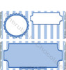 Blue Stripe Baby Shower Candy Wrappers