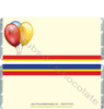 Balloons and Stripes Candy Wrappers