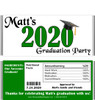 Green Graduation Year with Nutritional Label Candy Wrappers