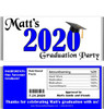 Blue Graduation Year with Nutritional Label Candy Wrappers