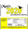 Yellow Graduation Year with Nutritional Label Candy Wrappers