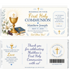 First Holy Communion Candy Bar Wrappers - Boy