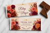 Wedding Flowers Candy Bar Wrappers