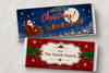 Santa Personalized Candy Bar Wrappers