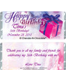 Birthday Bliss Candy Wrapper Sample