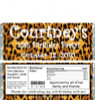 Leopard Candy Bar Wrappers Sample