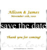 Save the Date Candy Bar Wrappers Sample