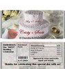 Wedding Favor Candy Wrapper with Nutritional Label