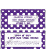 Purple Polka Dot Candy Wrappers Sample