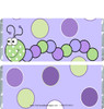 Polka Dot Caterpillar Candy Bar Wrappers