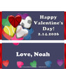 Valentine Sports Candy Bar Wrappers