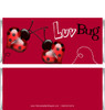 Luv Bug Candy Bar Wrapper