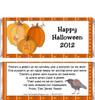 Halloween Pumpkins Candy Wrappers Sample