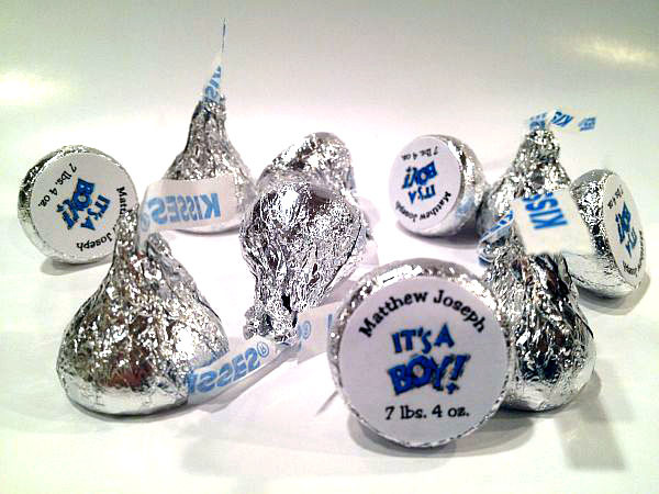 Birdal Shower Personalized Hersheys Kisses The Candy Bar Wrapper