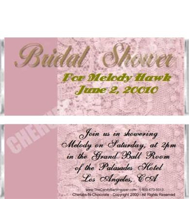Bridal Shower Candy Bar Wrappers - The Perfect Bridal Shower Favors
