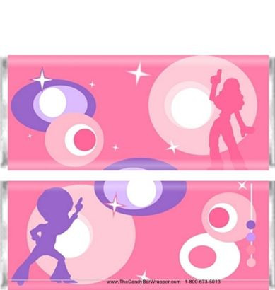 Pink Candy Rapper Pink Retro Candy Wrappers | The Candy Bar Wrapper