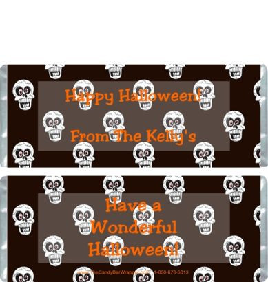 Halloween 2 Chocolate Candy Bar Wrappers The Candy Bar Wrapper