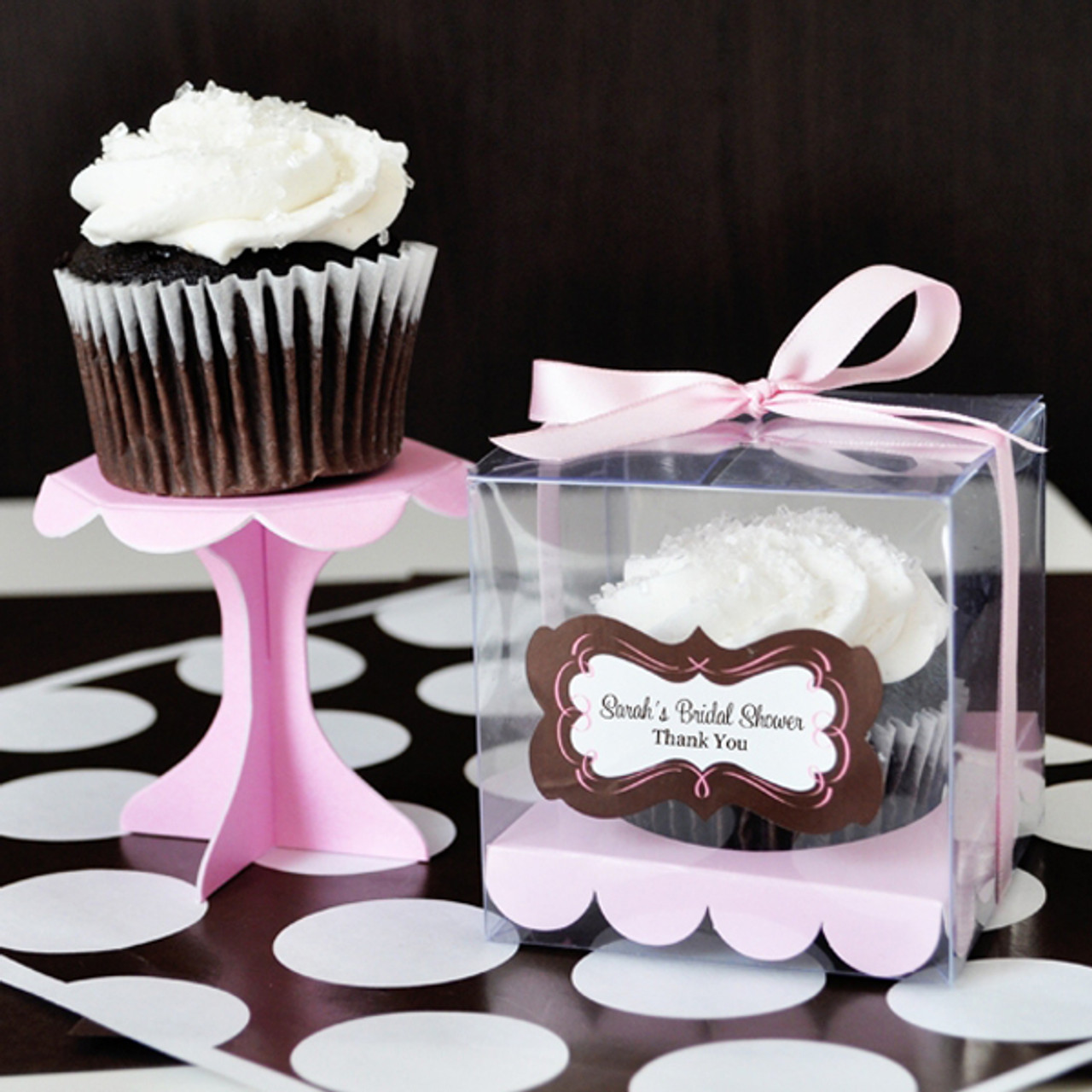 Personalized Baby Shower Cupcake Favor Containers