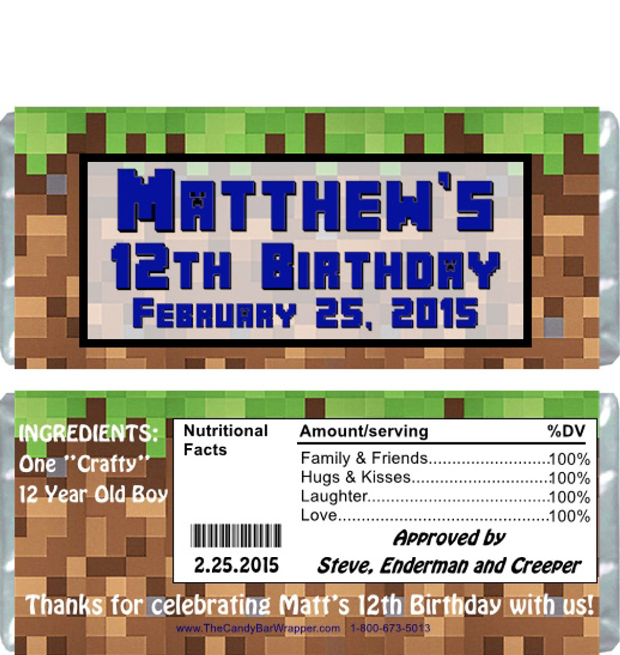 Minecraft Inspired Candy Wrappers at The Candy Bar Wrapper minecraft-inspired-candy-wrappers-at-the-candy-bar-wrapper