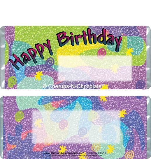 Mini 40th Birthday Candy Bars
