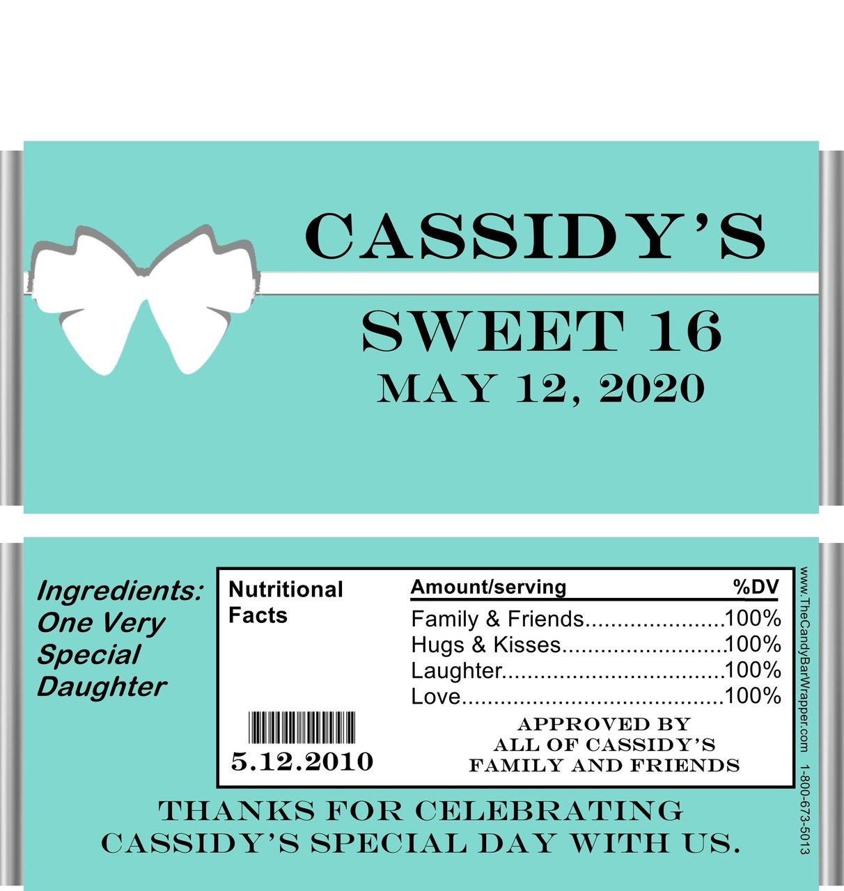 Sweet Sixteen Candy Wrappers The Candy Bar Wrapper