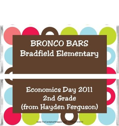 Blue Retro Candy Wrappers | The Candy Bar Wrapper