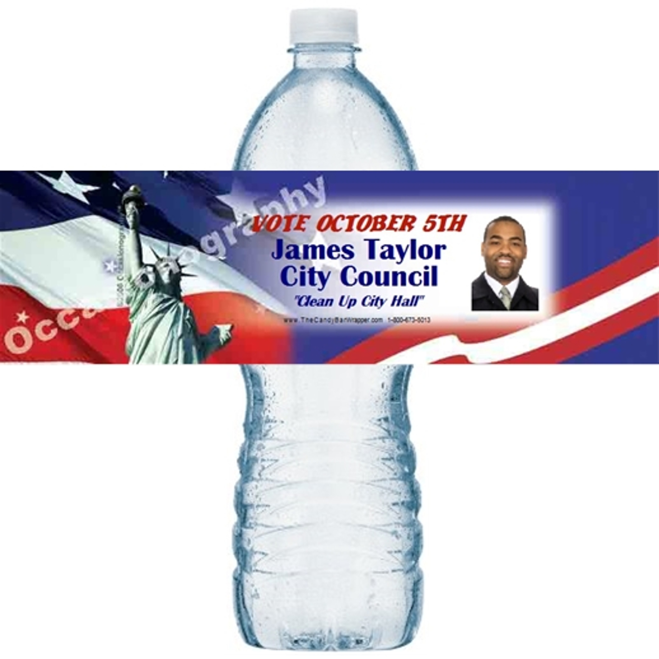 Liberty Water Bottle Labels The Candy Bar Wrapper