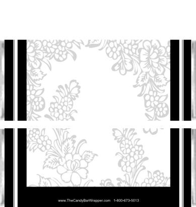 Black Elegance Candy Bar Wrappers | The Candy Bar Wrapper