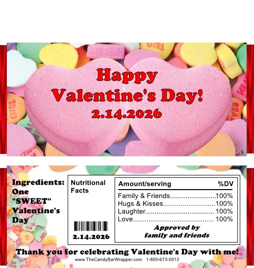 Conversation Hearts Candy Wrappers