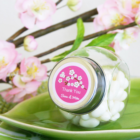 Cherry Blossom Candy Jar Favors