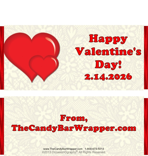 Two Hearts Candy Wrappers