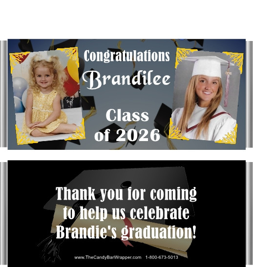 Graduation Candy Wrappers with Photo