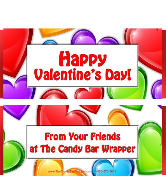 Valentine Chocolate Bar Wrappers