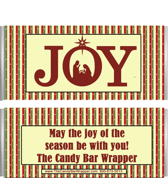 Joy Nativity Candy Wrappers