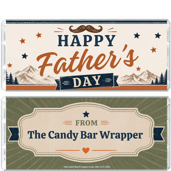 Father's Day Candy Wrapper Design