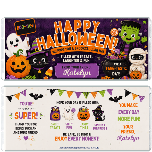 Halloween Fun Candy Wrappers