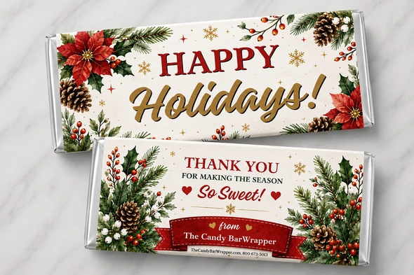 Christmas Employee Appreciation Candy Bars