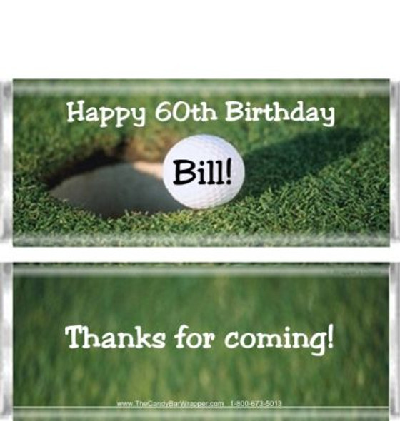 Golf Candy Bar Wrappers Sample