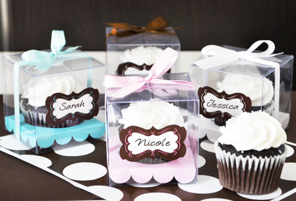 Graduation Cupcake Favor Containers