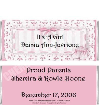 Sophisticated Girl Candy Bars Sample