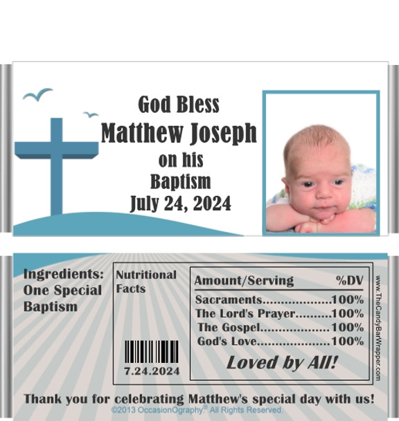 Baptism Candy Bar Wrappers