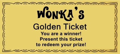 Willy Wonka Golden Ticket