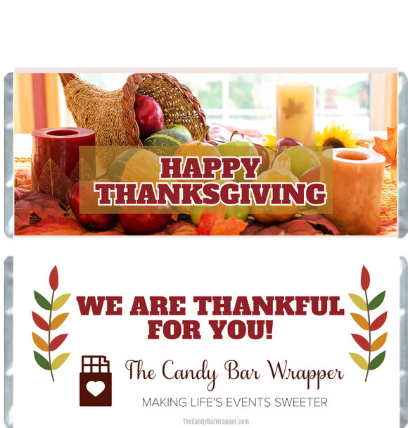 Thanksgiving Candy Bar Wrappers