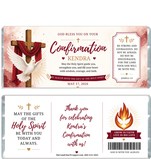 Confirmation Candy Wrappers
