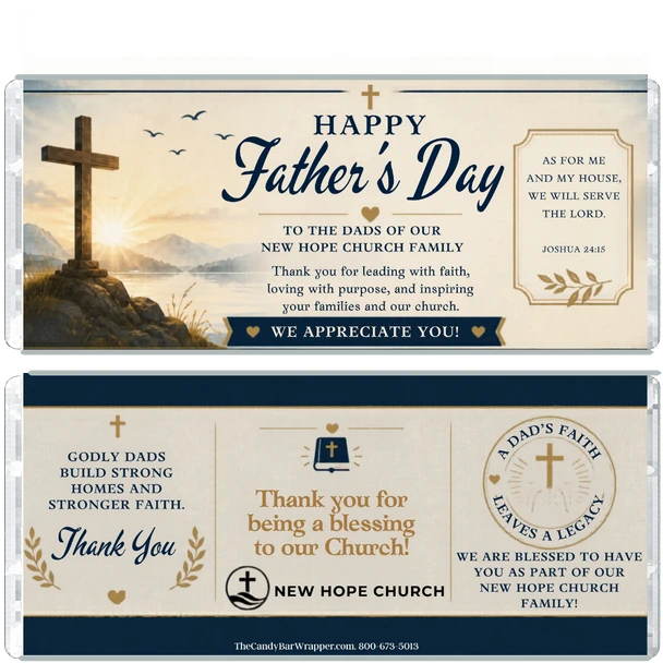 Father's Day Candy Wrappers - Religious