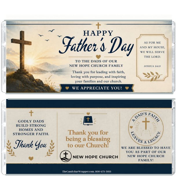 Father's Day Candy Wrappers - Religious