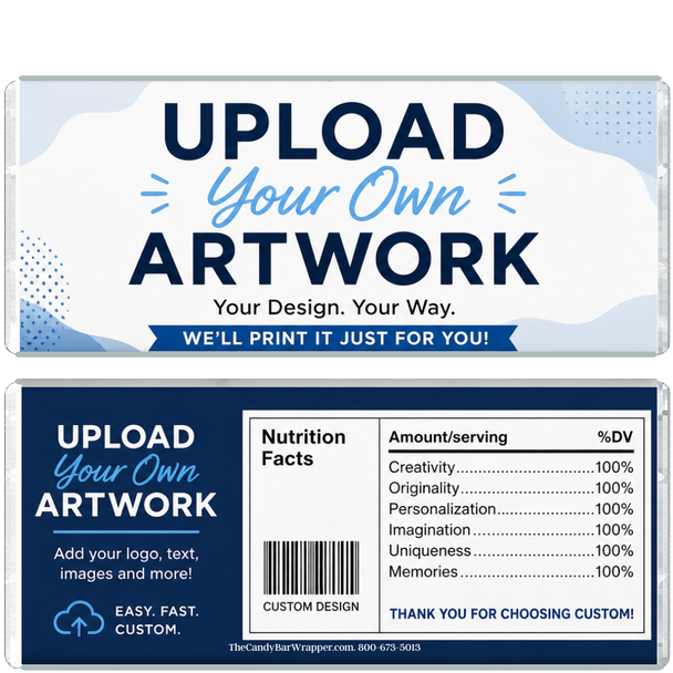 Upload Your Own Artwork Candy Bar Wrappers
