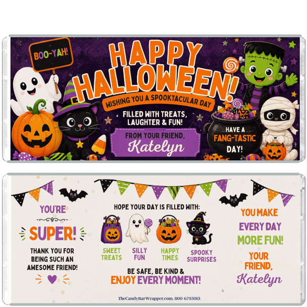 Halloween Fun Candy Wrappers