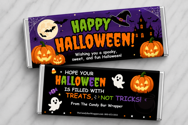 Happy Halloween Candy Bar Wrappers